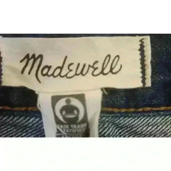 Madewell Slight Distressed Classic High Rise Straight Leg Jeans. Size 27 - Picture 5 of 8